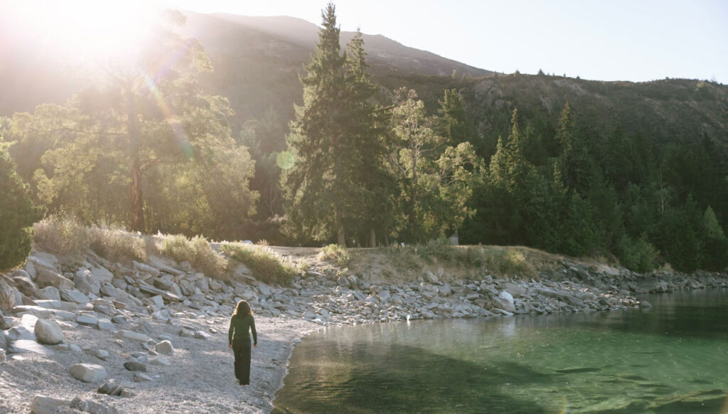 meditation beach walk hawea