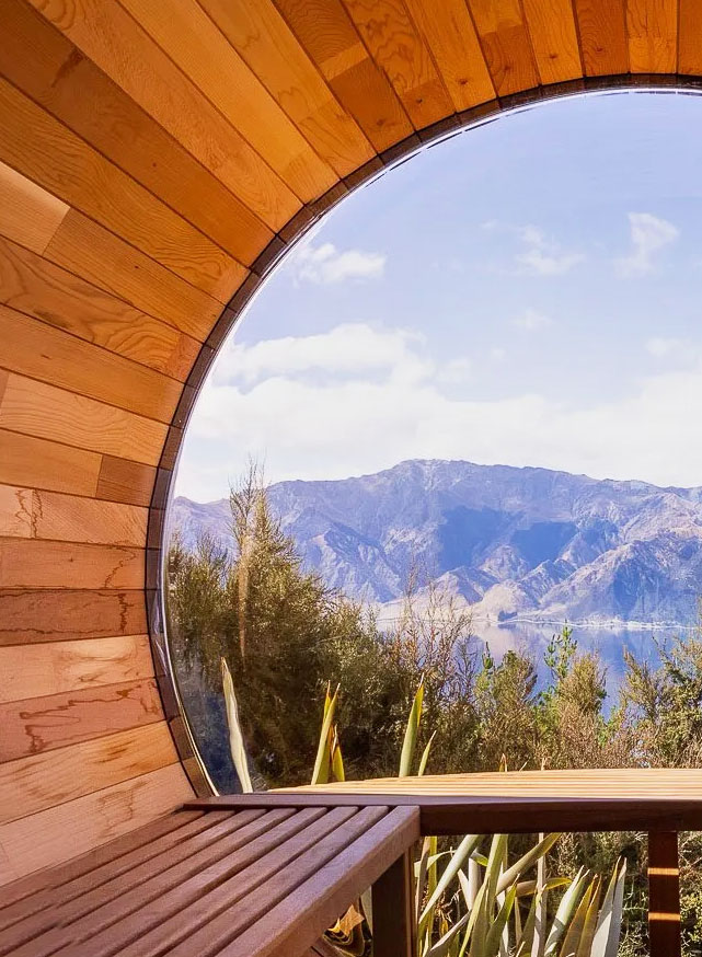 sauna on yoga retreat